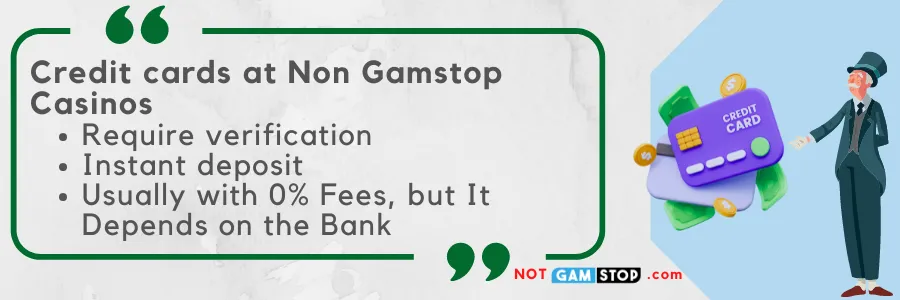 non gamstop casinos payment by credit cards