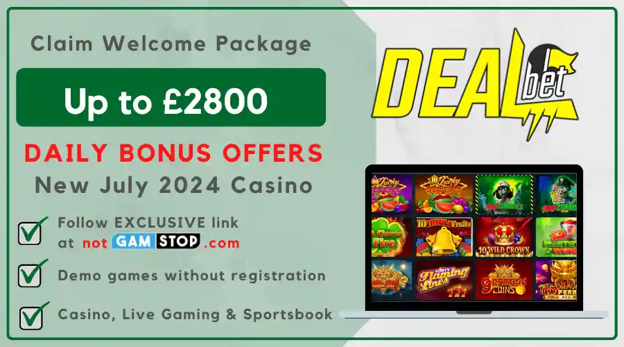 Bonus banner Dealbet casino