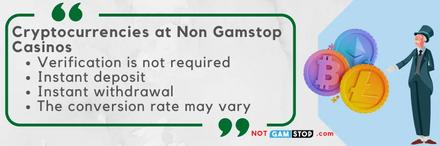 crypto banking methods not on gamstop