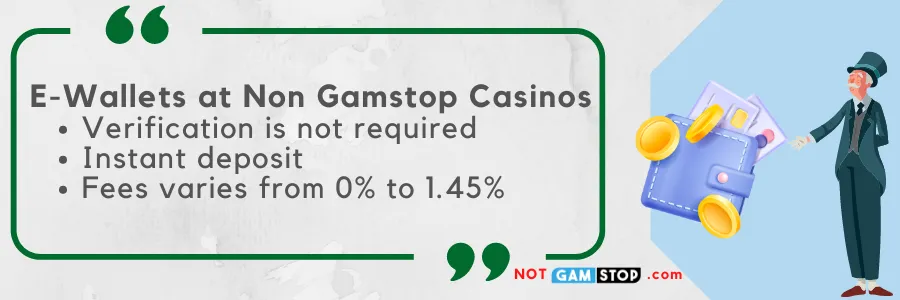 e-wallets usage at not gamstop sites
