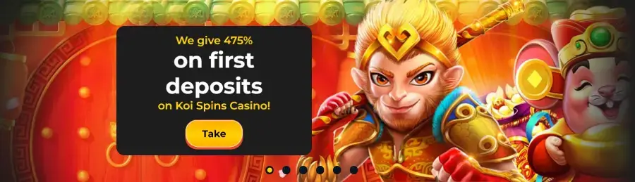 Koi Spins Casino Banner