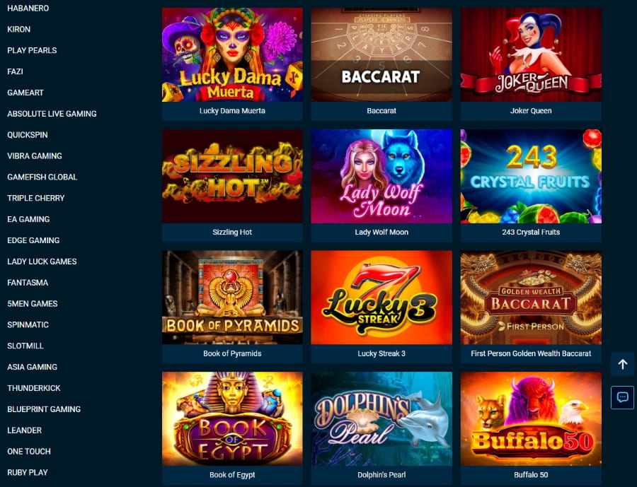 games are available at Maximum Casino