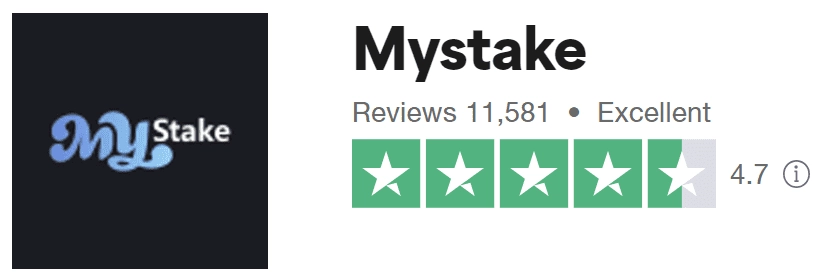 mystake trustpilot review - 4.7 of 5 stars from 11581 reviwers