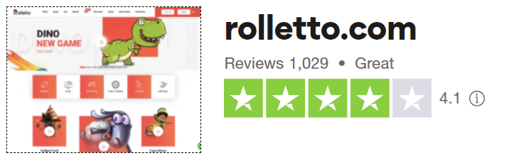 rolletto casino trustpilot rating